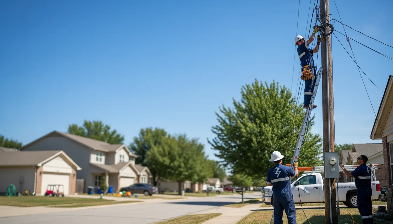 Residential electrician providing installation services in Weeksbury, KY
